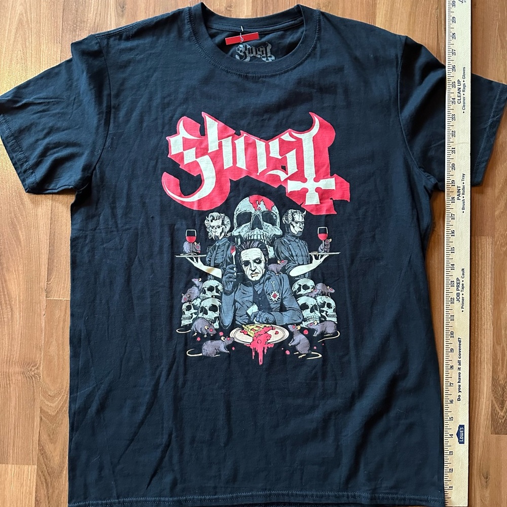 🎸🖤 NWT 💀 Ghost - Cherry 🍒 Pie T-shirt size medium 🖤🎸 Hot Topic New! - Picture 6 of 6